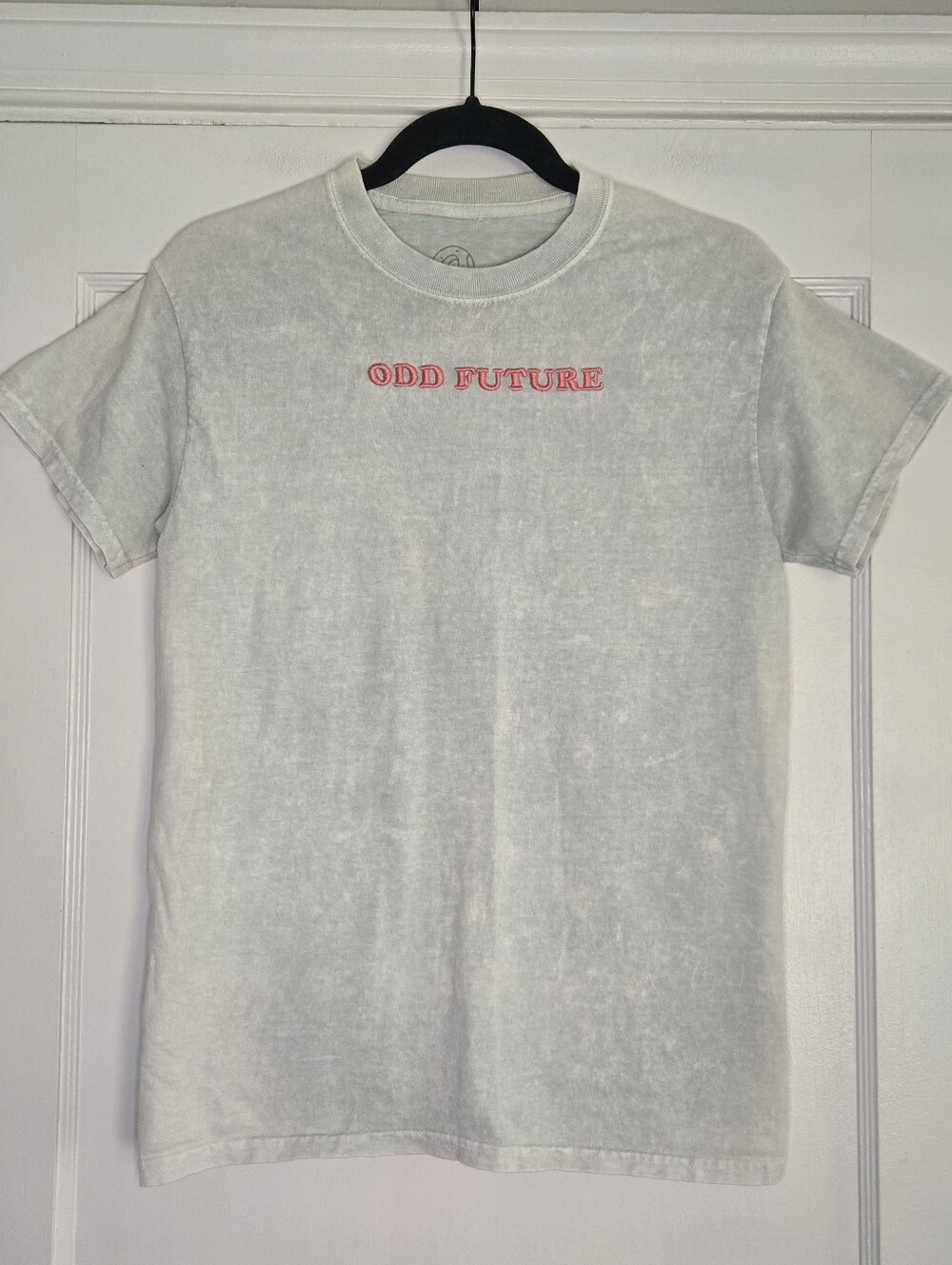 Odd Future Blue/Grey Mineral Wash Pink Embroidered T-Shirt Size Small